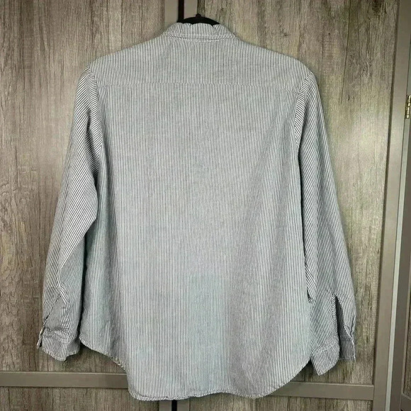 CP Shades Top Small Tunic Popover Striped Long Sleeves Sz S - Picture 8 of 11